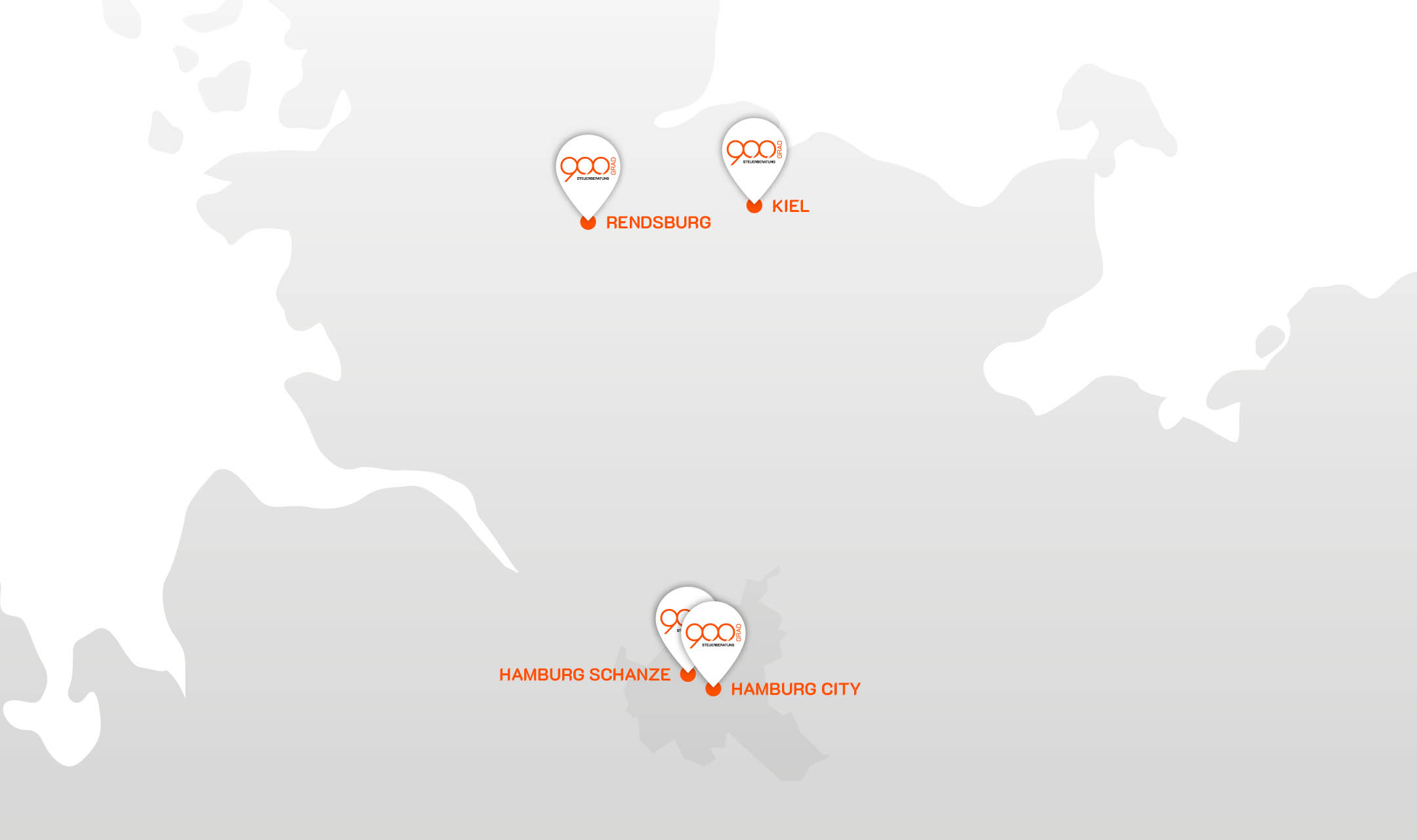 900 GRAD Standorte in Schlewsig-Holstein und Hamburg